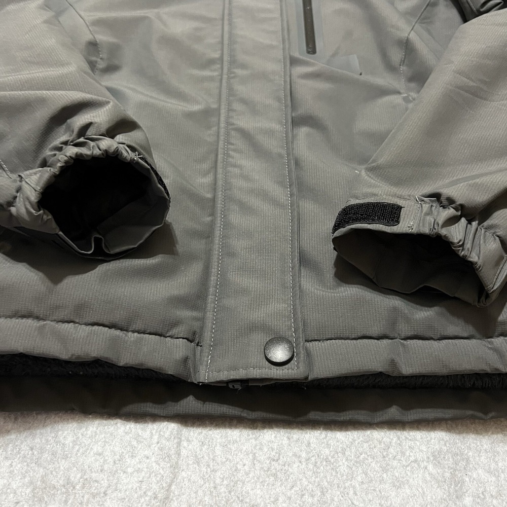 Pooluly Jacket Women's Small Black Sherpa Lined Breathable Hooded Cozy Warm - Picture 3 of 14